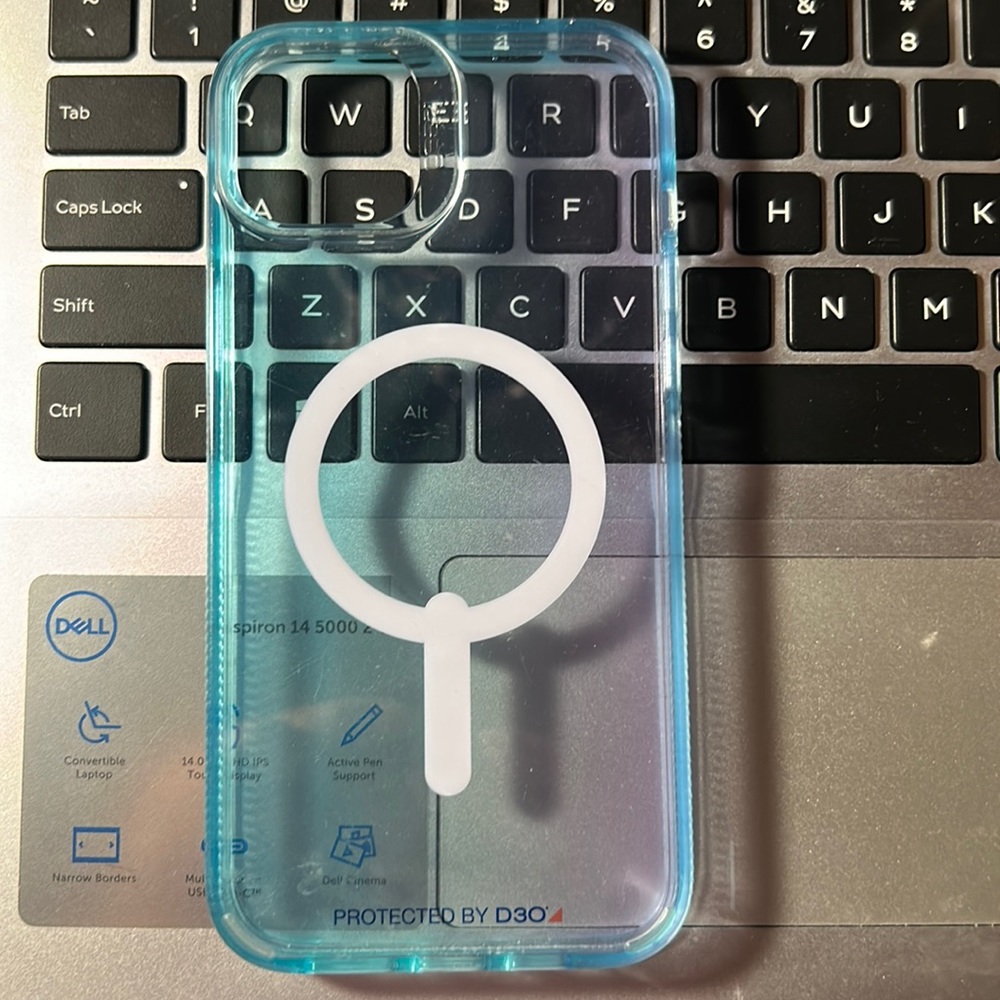 Clear cellphone case.